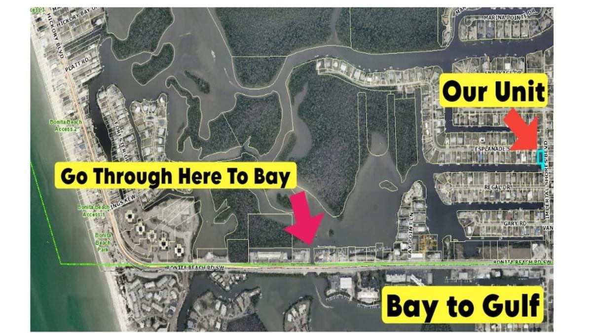 Blue Crab Dock On Gulf Canal Front Close 2 Beach Restaurants Bonita Springs Eksteriør bilde